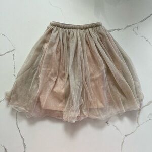 Girls Tan Skirt Lined Sz 6